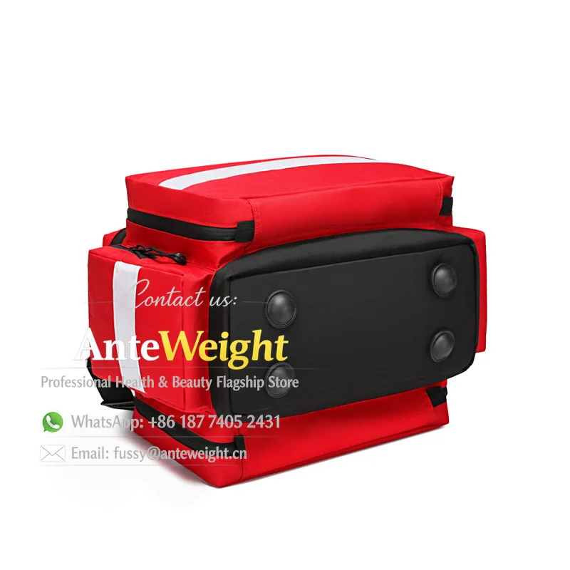 Large Capacity First Aid Backpack, Medical Emergency Bag for House Calls & Rescue | Multi-Function Handheld Kit