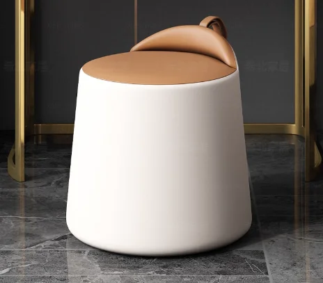 مقعد مكياج، مقعد تزيين، مقعد زينة لغرفة النوم الاسكندنافية الحديثة مع مرآة