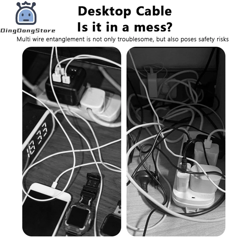 Data Cable Storage Cable Winder Charging Cable Data Cable Protection Organizer Holder Fixed Cable Clip Silicone Cable Organizer