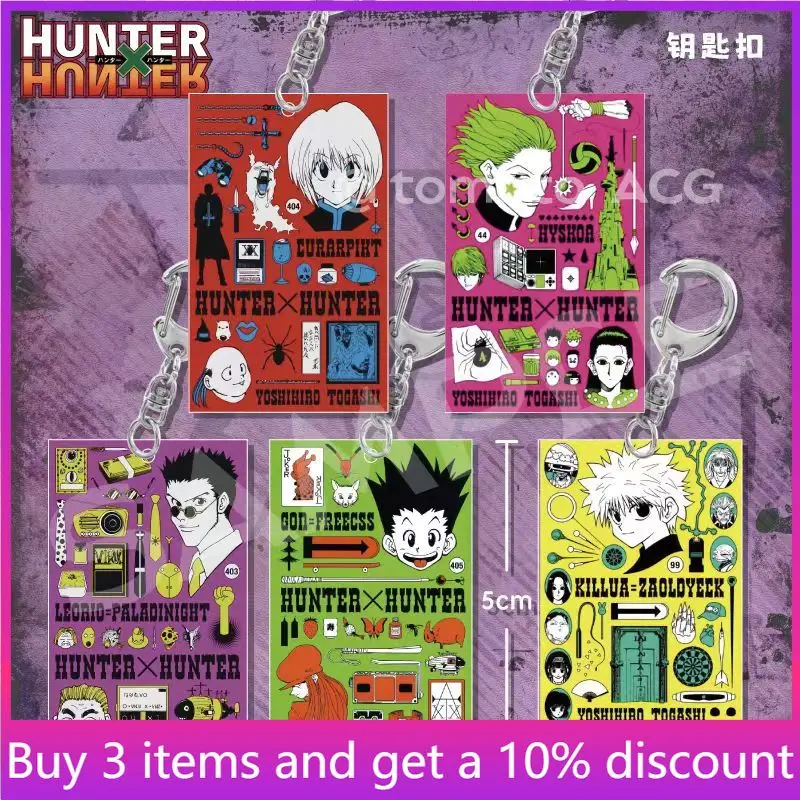 

HUNTER×HUNTER Anime Peripherals Gon Freecs Figure Pendant Killua Zoldyck Figurine Keychain Collectible Desktop Ornament Toys
