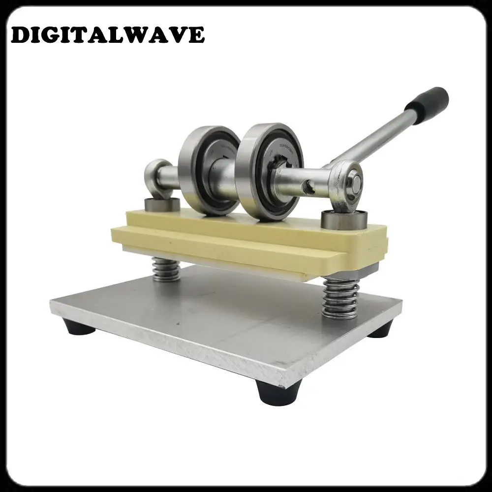 Double Wheel Hand Leather Cutting Machine Photo Paper PVC/EVA Sheet Cutter DIY Leather Die Cutting Machine Punching Manual Press