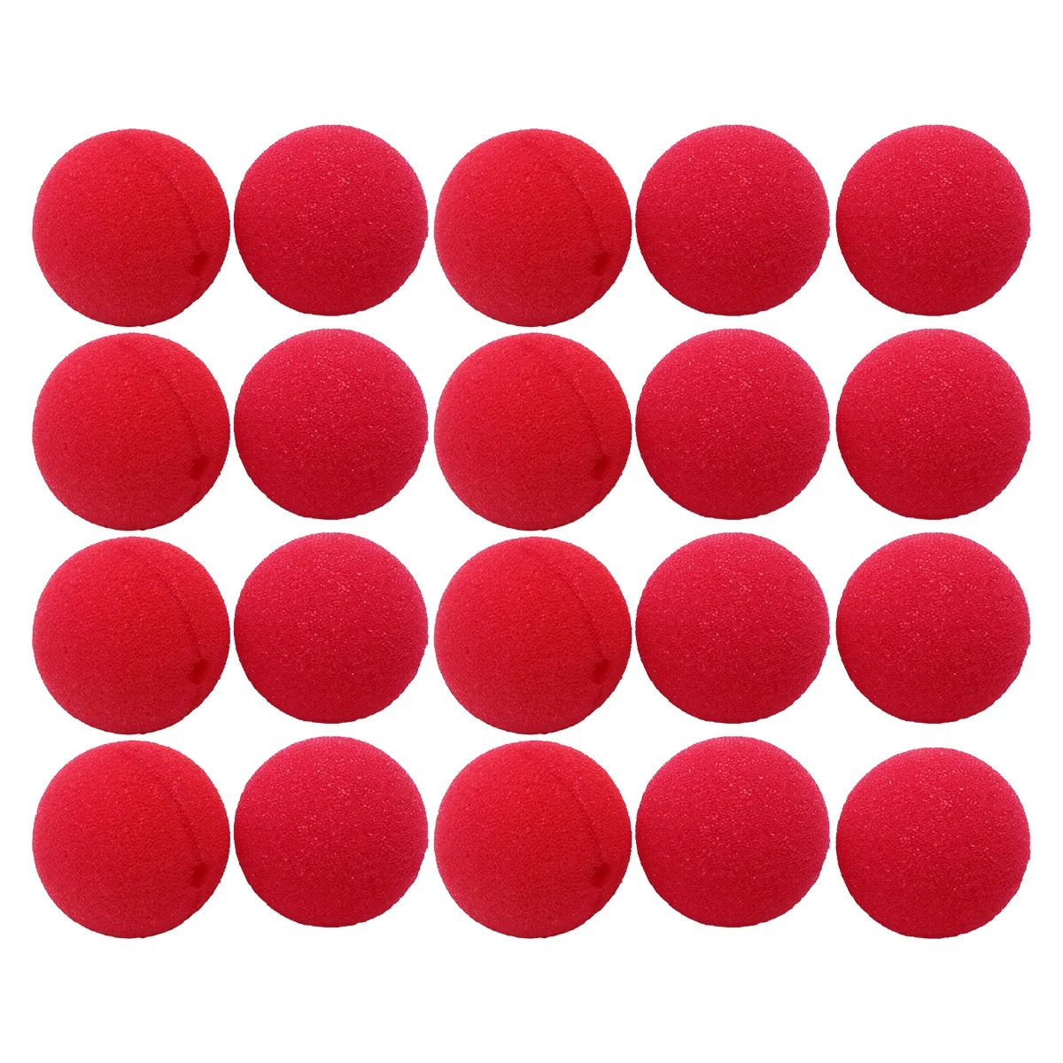 20pcs Sponge Clown Nose Red Clown Nose For Kids Adults Costume Party Masquerade Cosplay Holiday Trick Novelty Fun