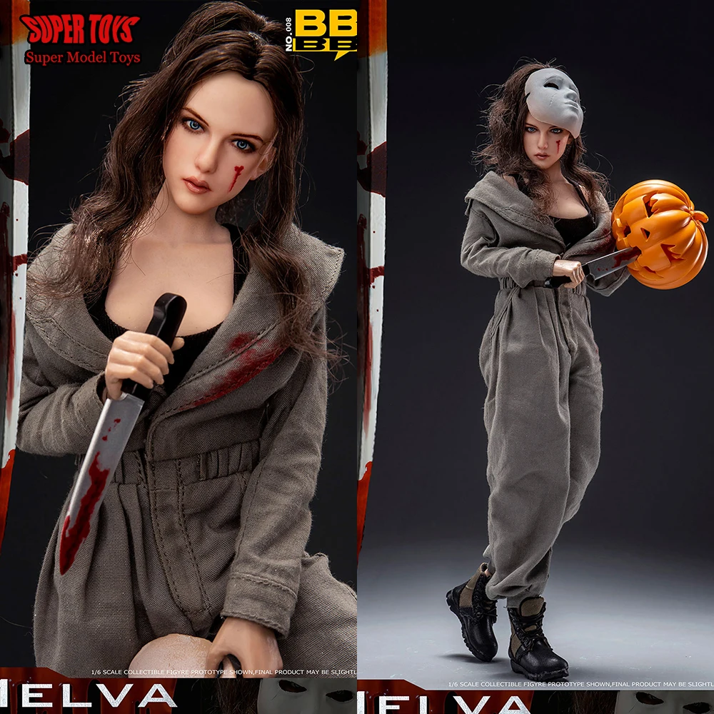 In Stcok BBK008 1/6 Scale Collectible Melwa Halloween Killer Girl Full Set 12