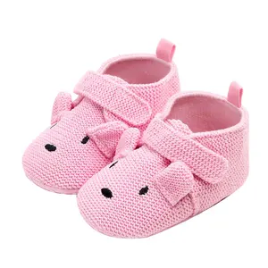 نعال أطفال غير رسمية للأولاد والبنات ، أحذية مهد محبوكة ، نعل كرتوني ناعم ، مشاة غير قابلة للانزلاق ، طفل صغير من الزواحف أفضل 9 بوت كروشيه نعل مبيعا - رقم 1