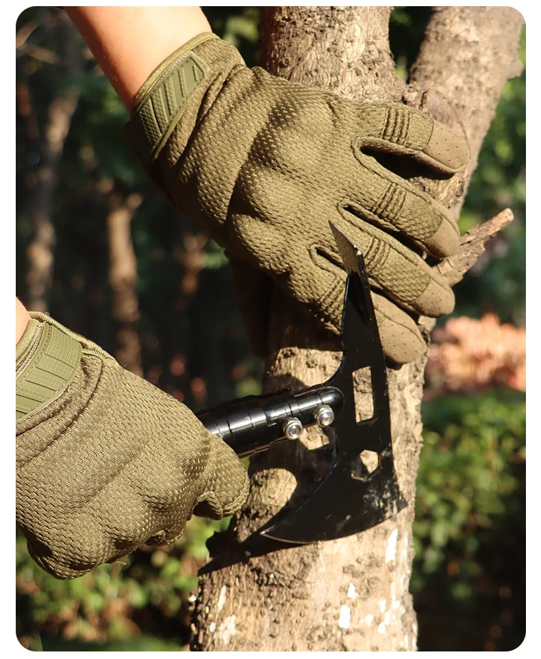 Taktische Touchscreen-Vollfingerhandschuhe für Herren, kompatibel mit Kampfschießen, Jagd, Outdoor-Sport, Arbeit, Fäustlinge – Detail 6