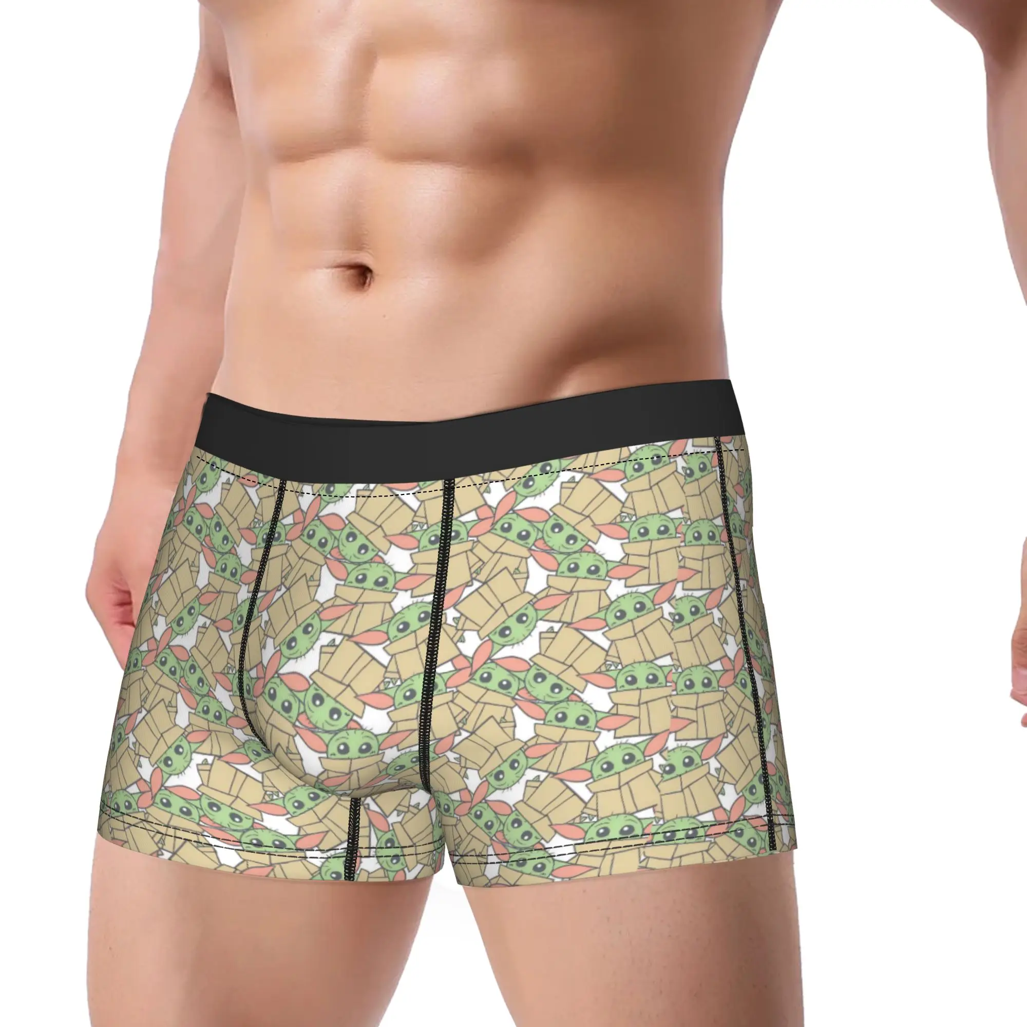 grogu-baby-yoda-mandalorian-cuecas-masculinas-starwars-boxer-briefs-shorts-calcinhas-fashion-soft-underpants-para-homme-m-xxl