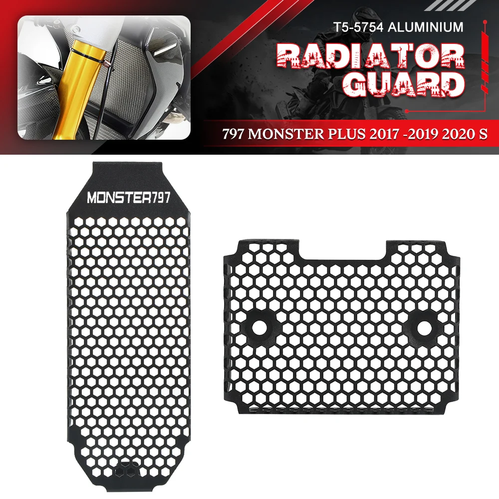 

FOR Ducati Monster 797 Plus 2017 2018 2019 2020 Motorcycle Radiator Guard Grille Cover Scrambler Icon Dark 2020 2021 2021 2024