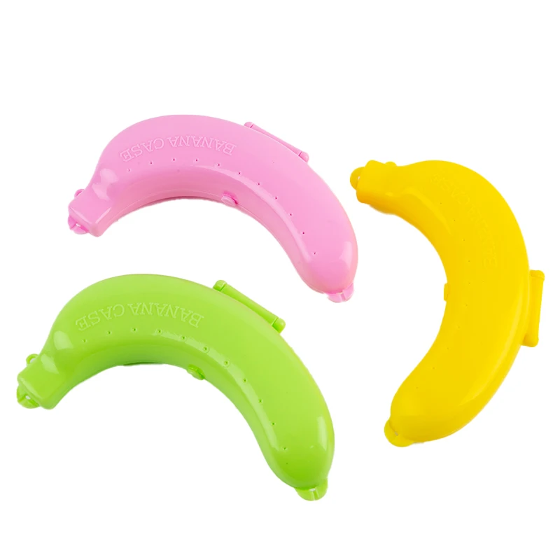 1PC Trip Outdoor Travel Storage Box Cute Banana Case Protector Box Container Trip Outdoor Lunch Fruit Storage Box Holder