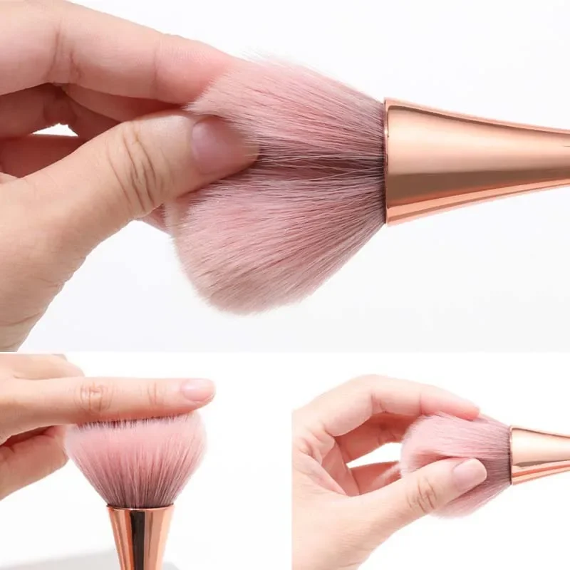 1 brocha grande para colorete en polvo suave, contorno de cara, cepillo de cabeza redonda, brocha para sombra, herramienta de maquillaje de belleza, brochas cosméticas profesionales