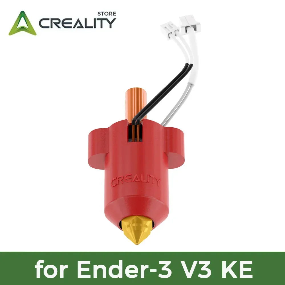 

CREALITY Original Ender-3 V3 KE керамическая нагревательная головка в комплекте, красная Силиконовая крышка, детали для 3D-принтера с высоким потоком печати