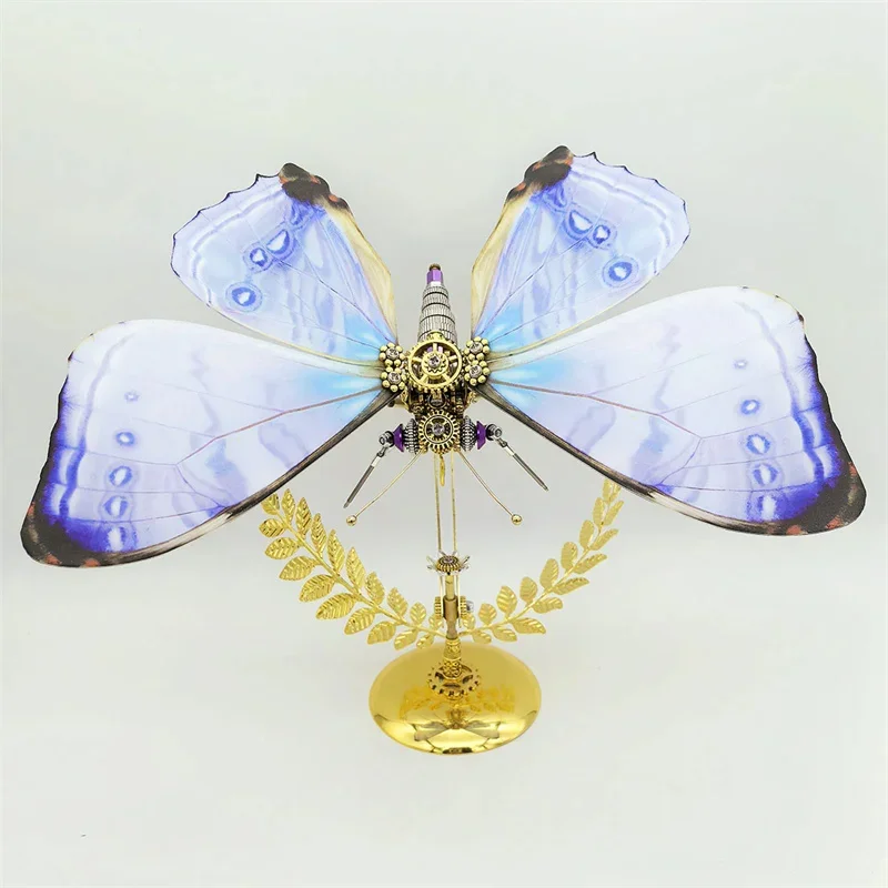 ثلاثية الأبعاد لغز مورفو فراشة المعادن بناء نموذج أطقم للبالغين الاطفال الميكانيكية Steampunk الحشرات لتقوم بها بنفسك فاسق تجميع لعبة