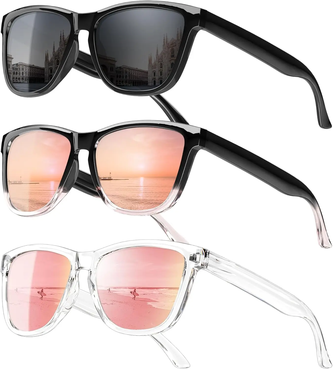 

Солнцезащитные очки для женщин: модные поляризованные очки с защитой от ультрафиолета UV400, стильные солнцезащитные очки.