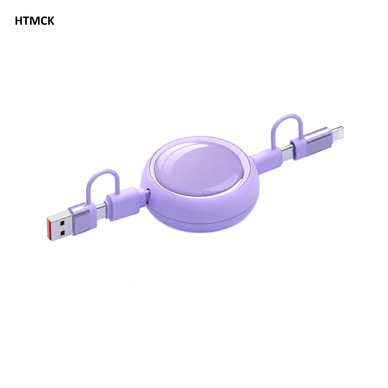HTMCK 100W Retractable USB Type C Cable Fast Charging USB A To Type C Data Cable for  Iphone Samsung Xiaomi Mobile Phone Wire