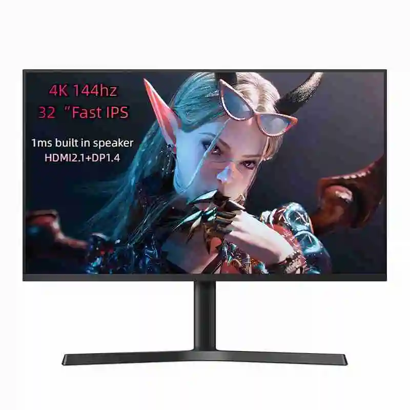 

32 Inch 4K 144hz Gaming Monitor 1MS Fast IPS Monitor for Switch/PS5 HDMI2.1+DP1.4