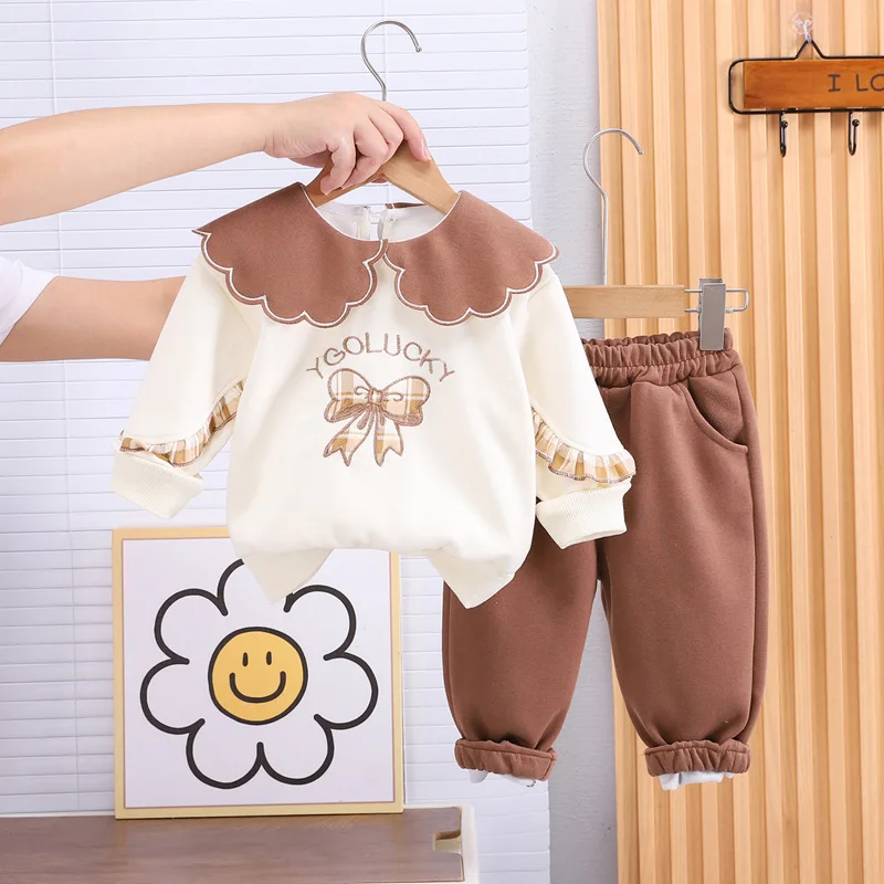 New Spring Autumn Baby Clothes Set Children Girls T-Shirt Pants 2Pcs/Sets Toddler Clothing Infant Casual Costume Kids Tracksuits