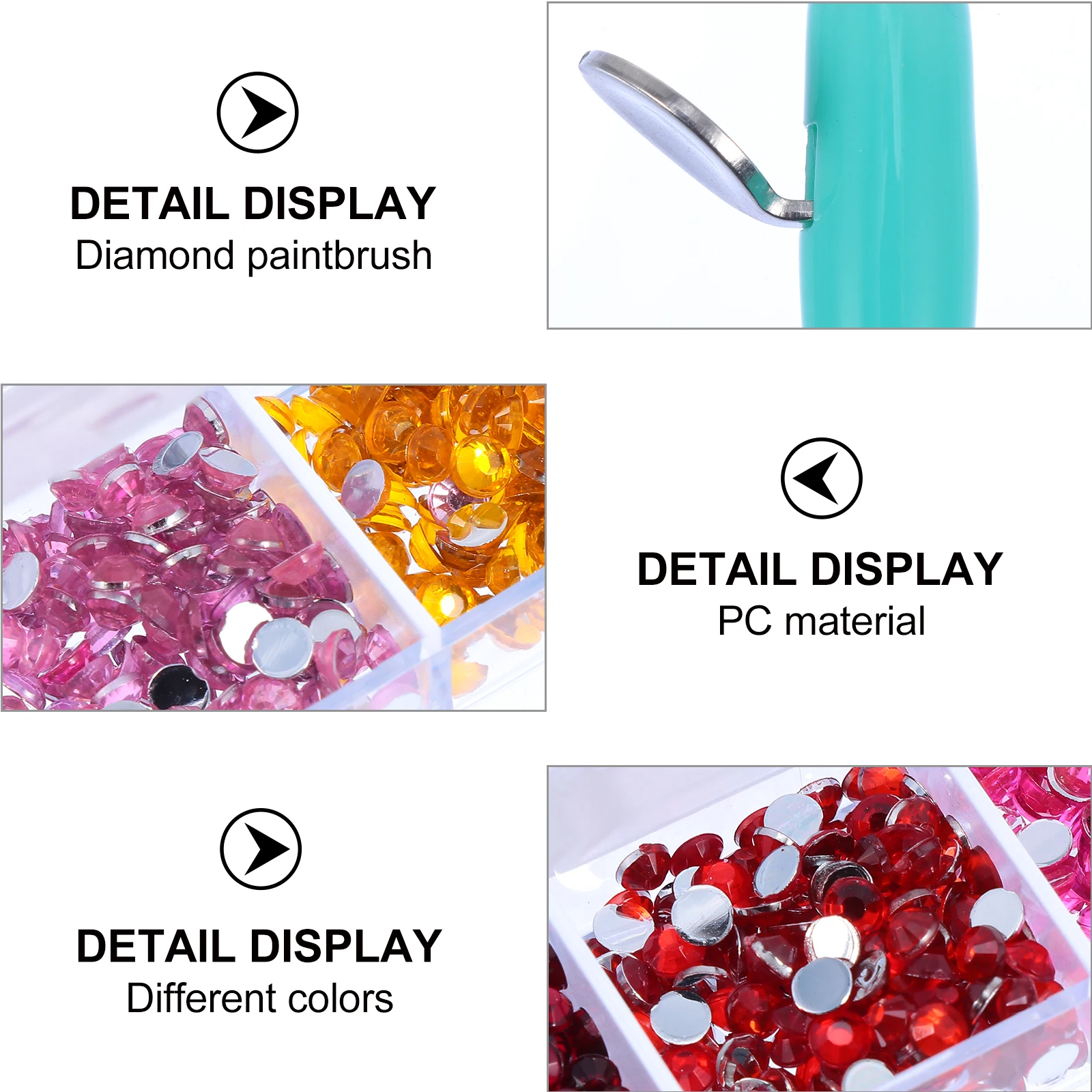 1 Juego de bolígrafo de punta para manualidades de diamantes DIY, herramienta de pintura de diamantes de imitación Manual profesional para arte de uñas, bolígrafos artesanales DIY