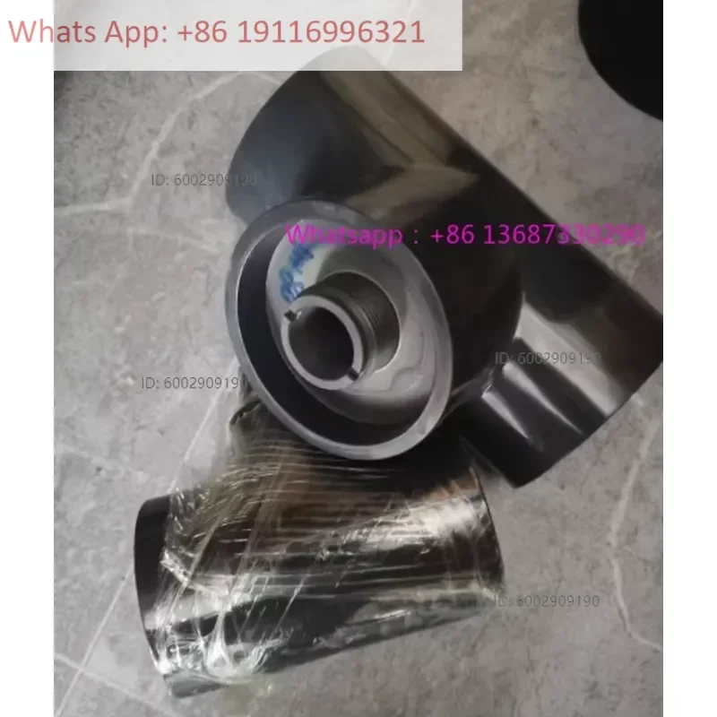 1pcs Three way installation component for rotary flow sensor, with UP VC/PP/PV DF material socket welding and GF