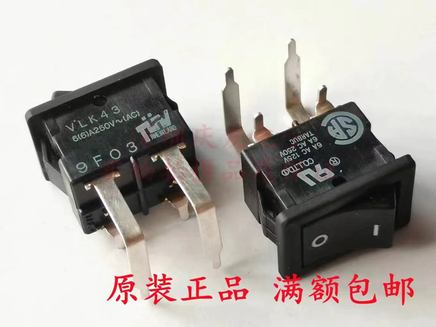 الأصلي الجديد 100% VLK43 الروك التبديل 6A250V الفضة الاتصال بيند القدم 4pin 2 والعتاد