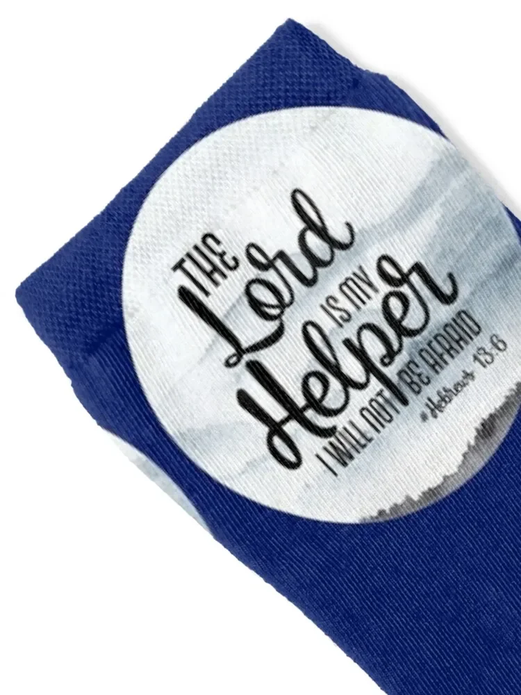 The Lord is my Helper #Hebrews 13:6 Socks shoes cartoon funny gift summer Men Socks Luxury Brand Women's