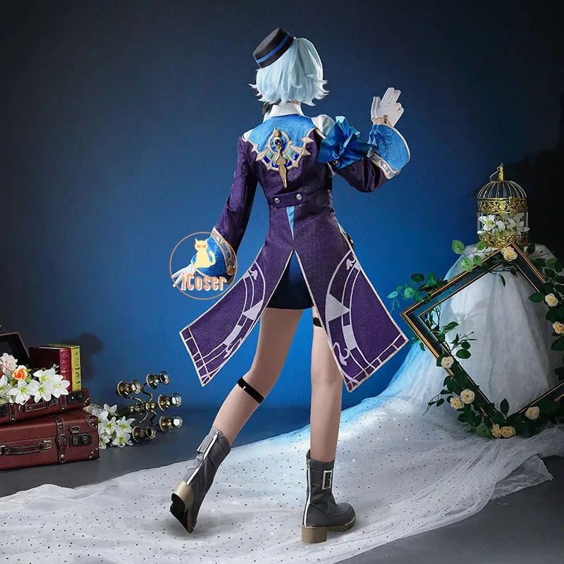 iCoser Misha Cosplay Kostüm Perücke Honkai Star Rail Uniform Hut The Reverie Hotel Bellboy Halloween Party für Frauen Männer Cos Propsa