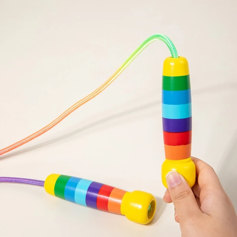 Verstellbares Kinder-Springseil 2,5m/5m mit Griff, langes Seil für Kinder-Fitness und Trainingsgeräte – Detail 7