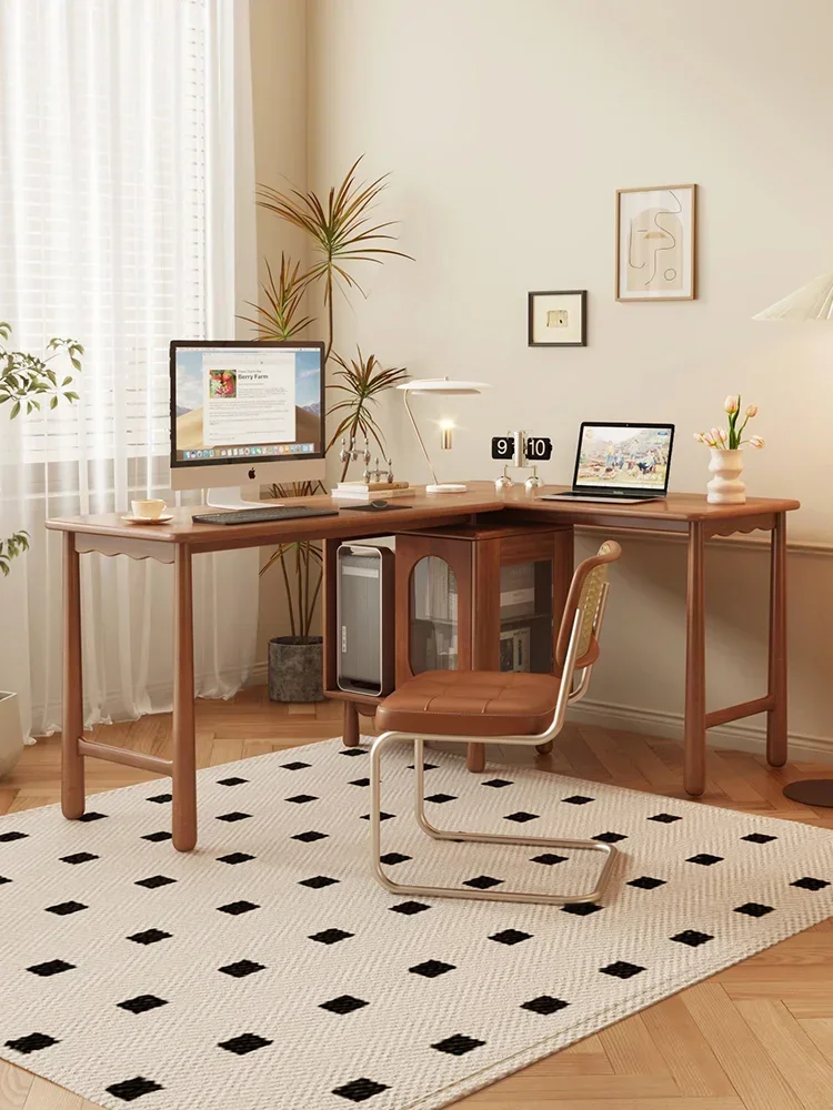 Simple Small Apartment Storage Cabinet Integrated Two-Person Computer Desk Home Bedroom Desk