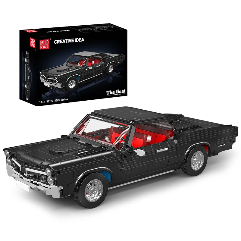 قالب الملك 10199 ألعاب السيارات التقنية MOC الأسود GTO سباق السيارات بنة الجمعية سباق السيارات الطوب الاطفال هدية الكريسماس #6