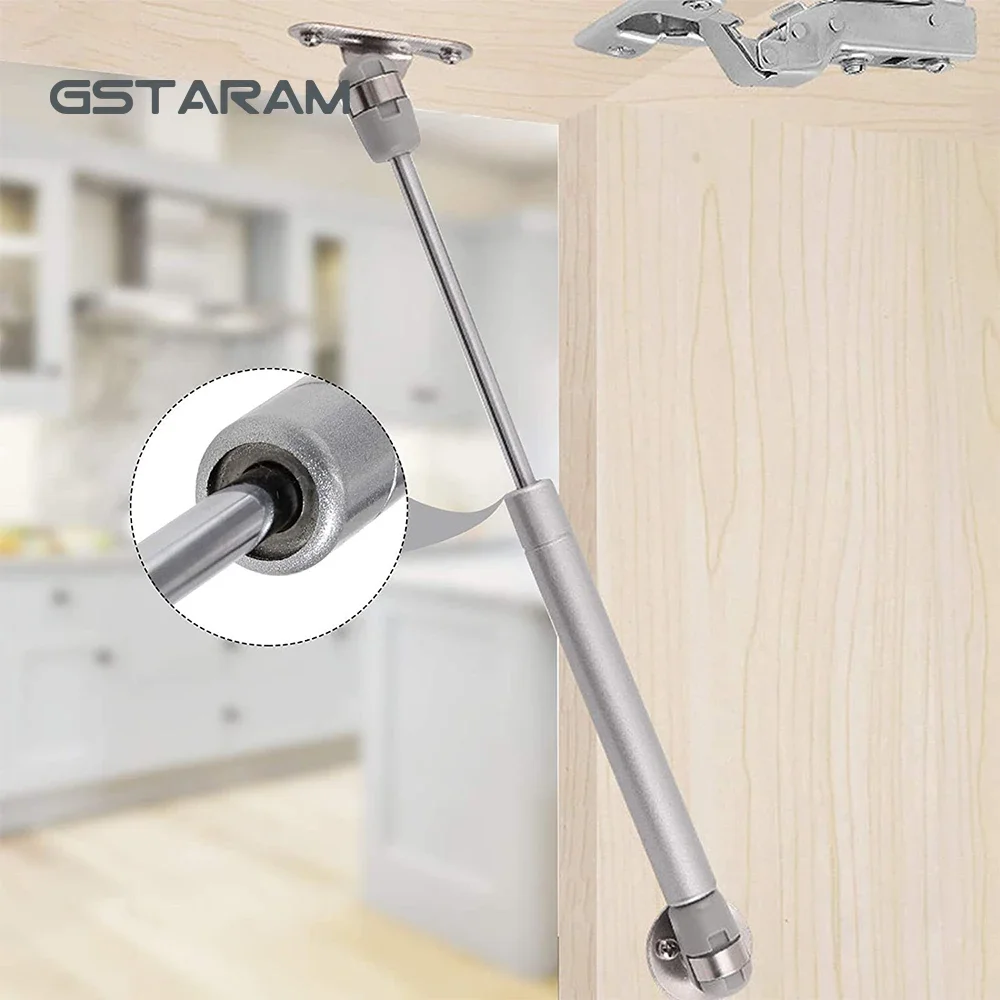 100N Cabinet Hinges Furniture Gas Spring Kitchen Cupboard Door Lift Support Lid Stays Soft Close Open Cabient Furniture Hardware