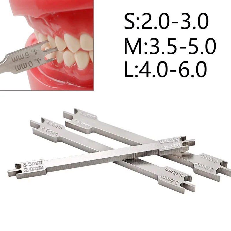 1pc Dental Bracket Gauge Locator Rod Bracket Positioner Orthodontic Materials Instruments Size 2.0-6.0 Teeth Positioner