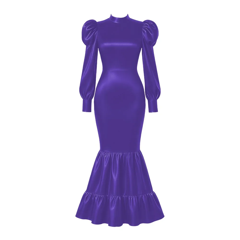 sachin and babi light blue dress Formal Beautiful Elegant Red Gown Wine Red Modest Evening Dresses With Long  Sleeve Beaded Appliques A- main image 1