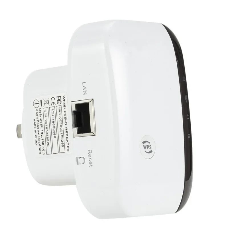 Amplificador de sinal pequeno WiFi, repetidor AP sem fio, proteção contra raios, compatível com todos os roteadores sem fio, 300m