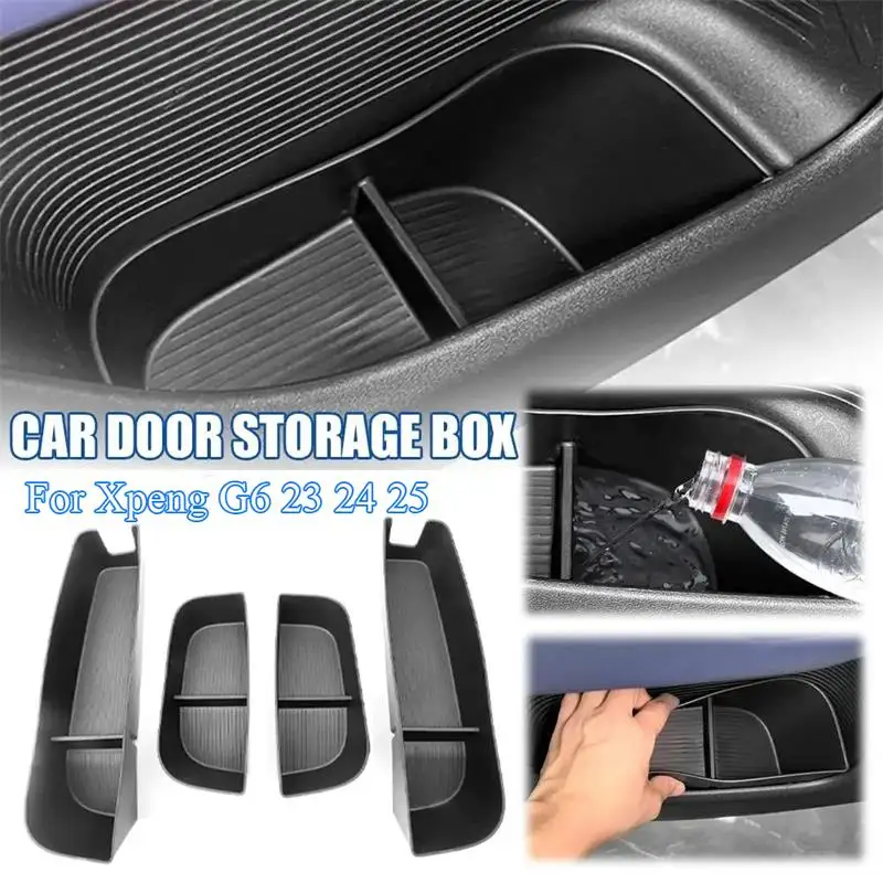 

For Xpeng G6 TPE Front Rear Door Handle Organizer Tidying Car Modification Accessories Car Interior Decor Door Side Storage Box