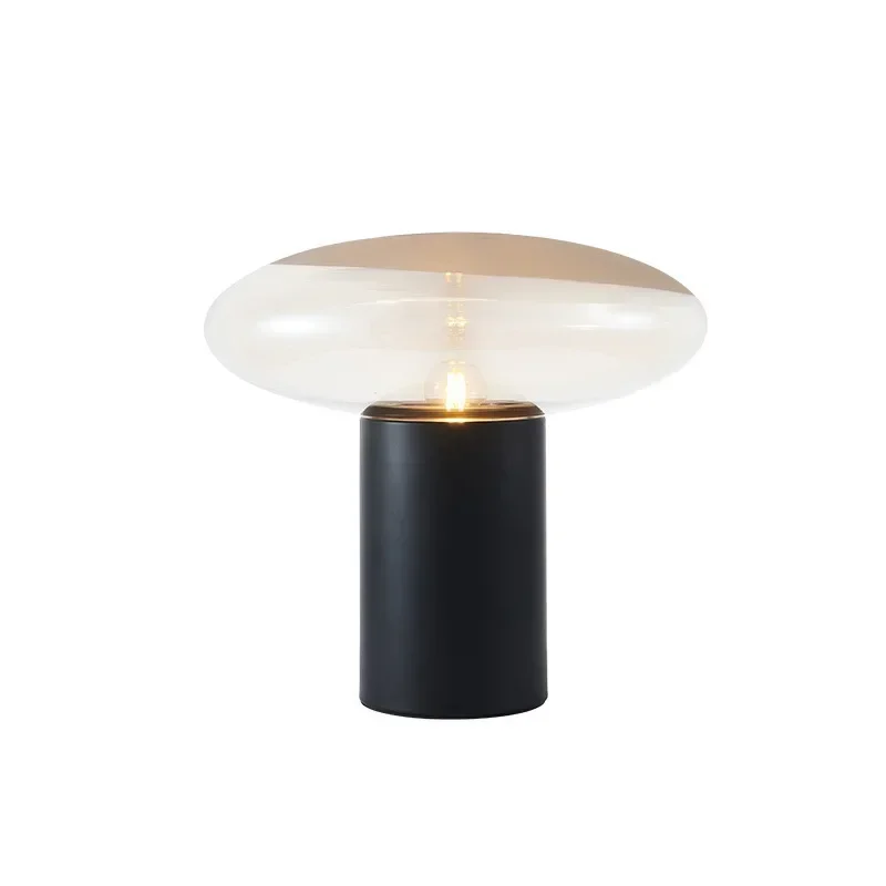 

Modern minimalist designer light luxury glass table Nordic model house living room bedroom bedside decorative art table lamp