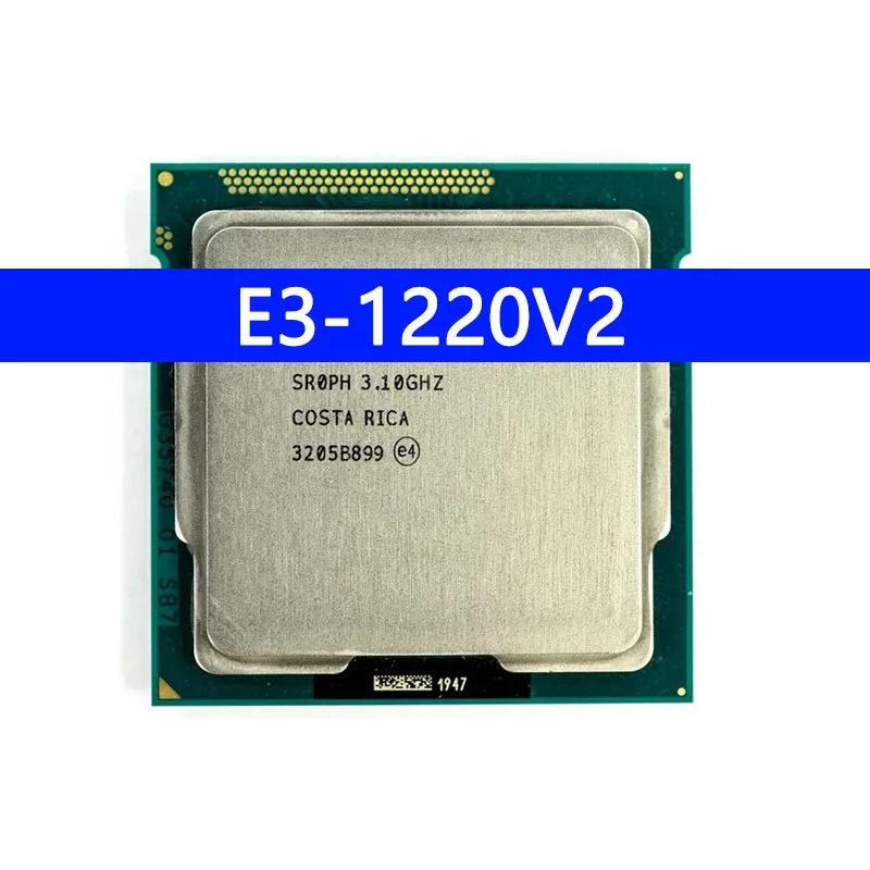 E3-1220V2 CPU processor 3.10GHZ Quad-Core 8MB SmartCache E3-1220 V2 DDR3 1600MHz E3 1220 V2 FCLGA1155 TPD 69W