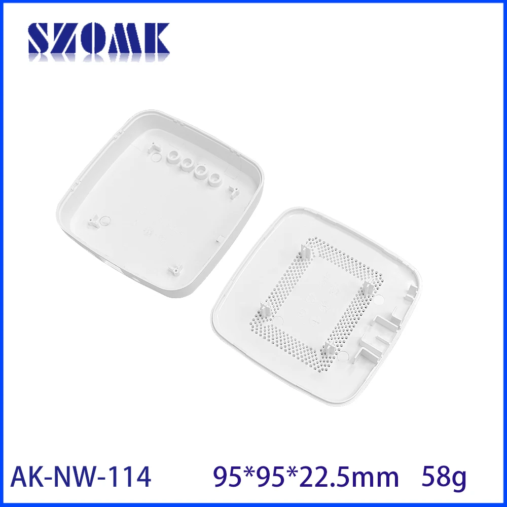 Pc Abs Vlamvertragende V0 Netwerk Gateway Usb Behuizing Router Shell Plastic Doos Plastic Behuizing Voor Elektronica 95*95*22.5Mm