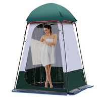 Portable Privacy Shower Tent Outdoor Double-Layer Sun Shelter for Hiking Camping Dressing Changing Room Toilet Shower Bathroom