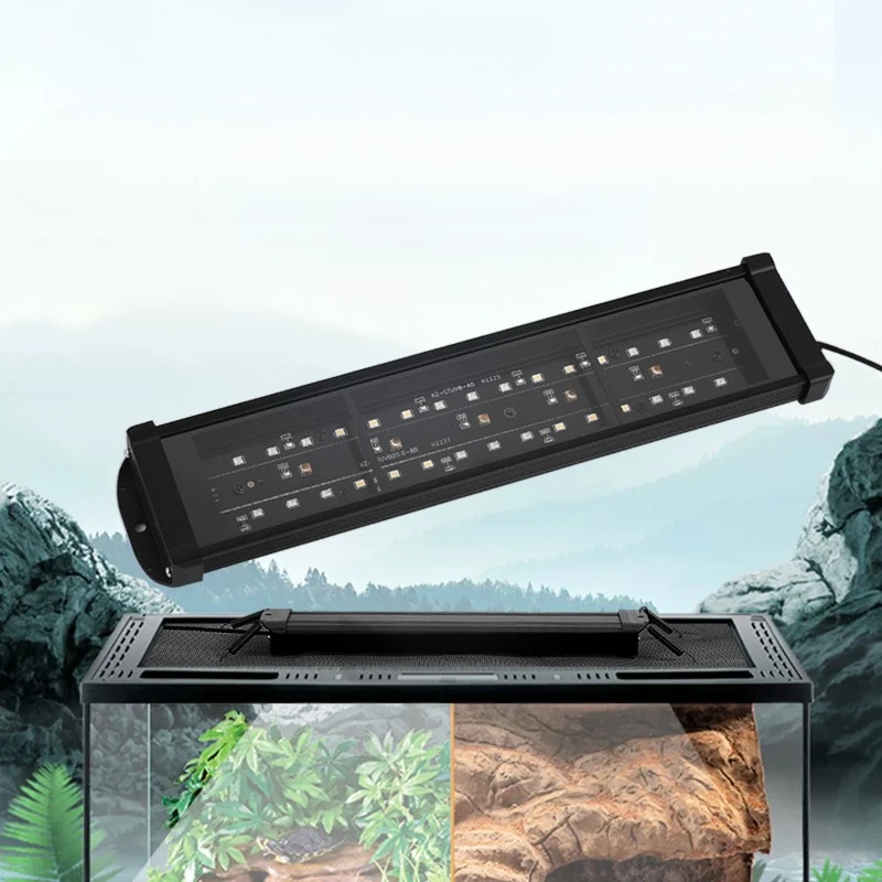 Long-Strip Reptile UVB Lamp Basking Lamp Calcium Supplement Lamp Enclosure Escape Prevention Net Lamp UVA Lamp