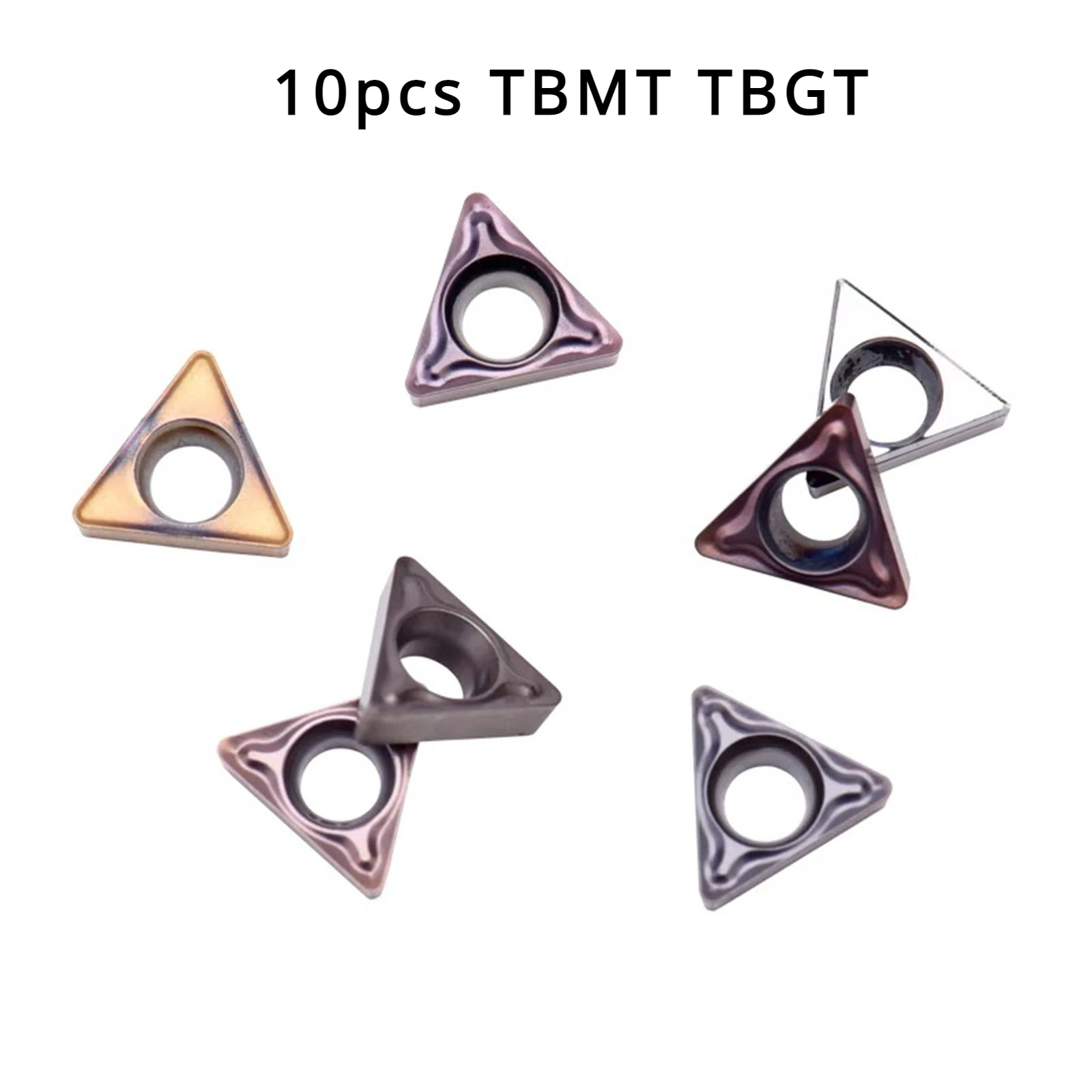 

10pcs TBMT TBGT Carbide Inserts Turning Tool Boring Blade Lathe Inner Hole Cutter Triangular Boring Slot TBMT060102 TBMT060104