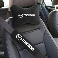 Car Neck Pillow Headrest Seat Belt Shoulder Strap Pad For Mazda 2 3 5 6 BL BM GJ CX3 CX4 CX5 CX-5 CX8 KE KF CX7 CX9 MX5 CX30