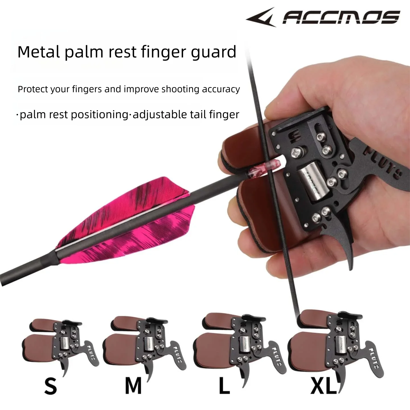 DECUT Right Hand Archery Finger Tab Protection Pad Glove Tab - Shooter Guard Finger Protector view 3