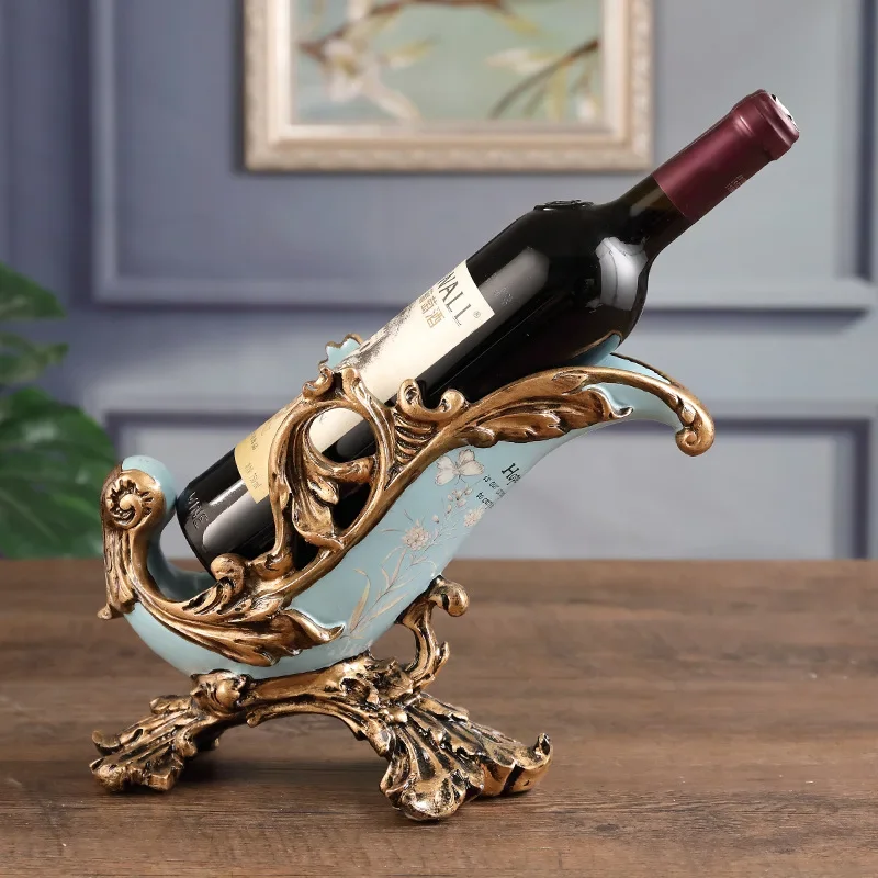 Table Vintage Wine Rack Free Standing Divider Luxury Design Wine Holder Set Kitchen Wedding Champagne Estante Home Decor