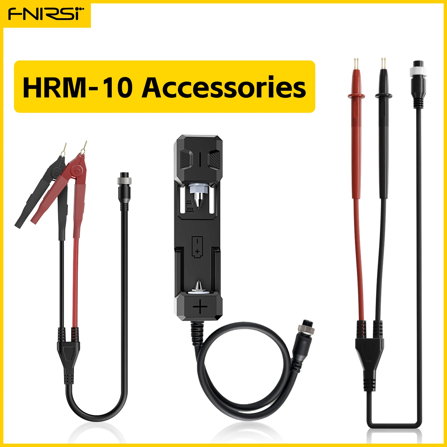 HRM-10 Battery Internal Resistance Meter Kelvin Clip 18650 26650 Testing Probe Pen Battery clip Round connector Accessory