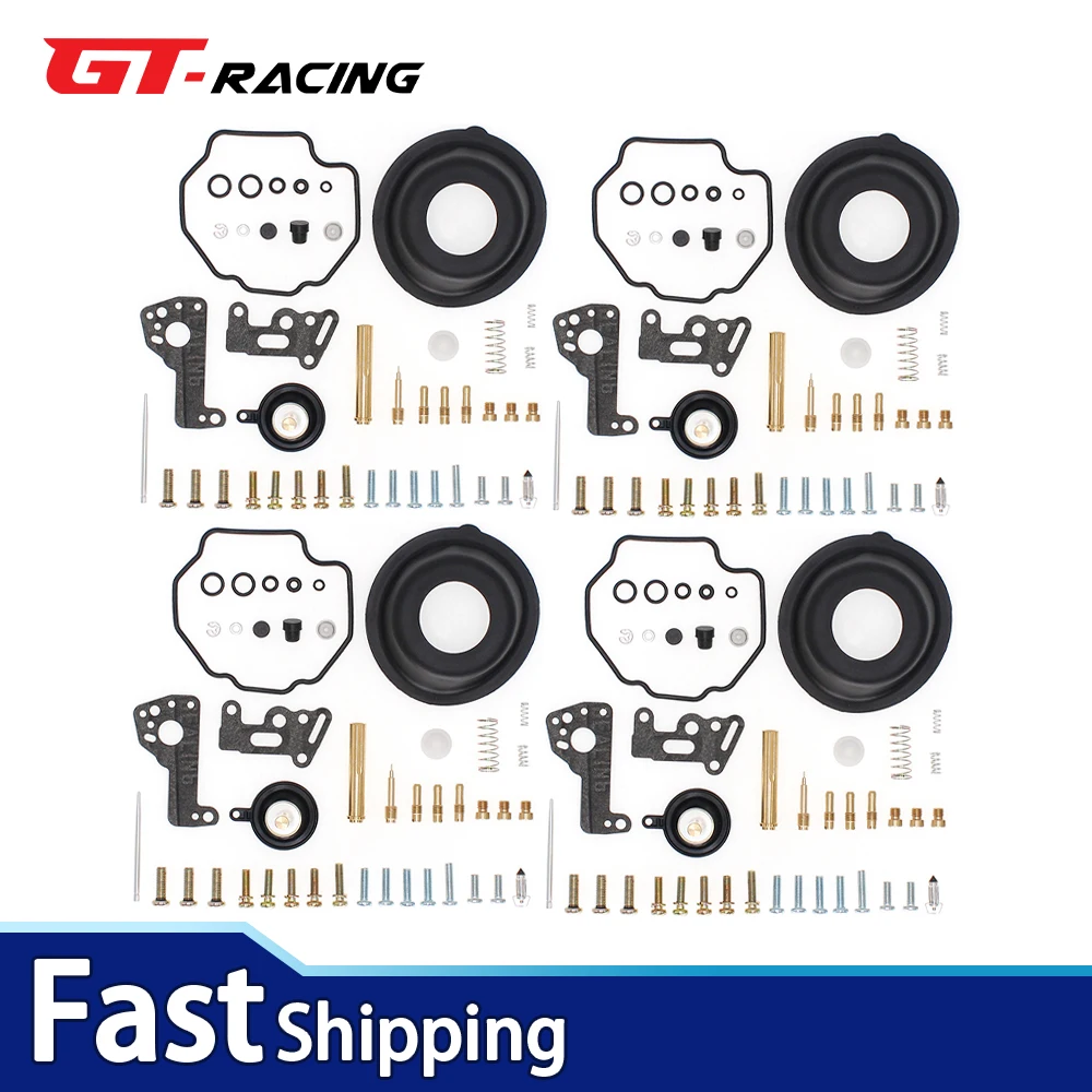 

Carburetor Repair Rebuild Kit For VMAX V-MAX 1200 1985-2000 4X Carburetor Carb Repair Rebuild Kit & Diaphragm