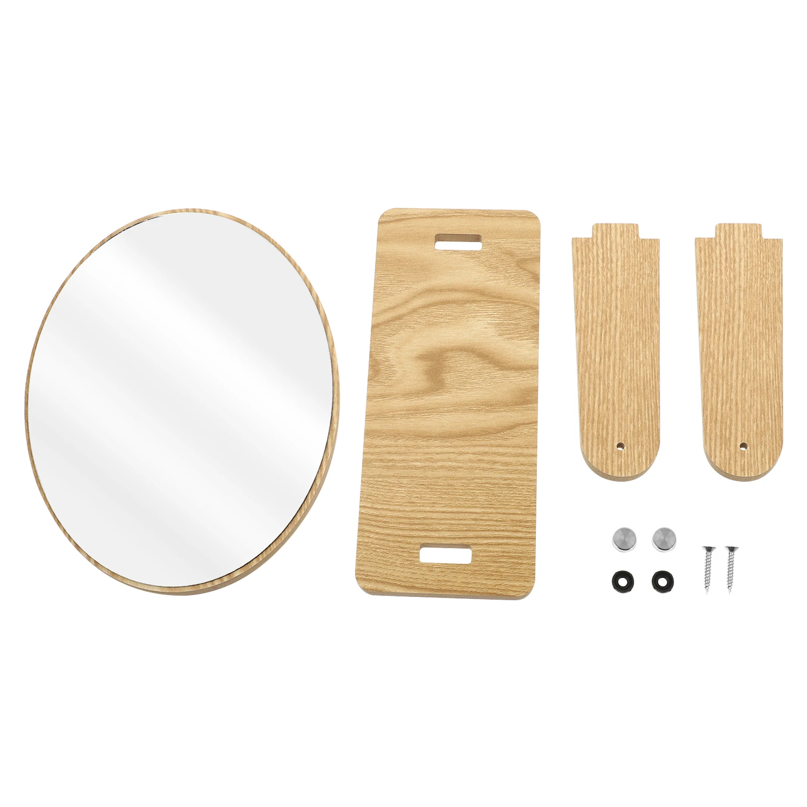 

Durable Wooden Makeup Swivel Dresser Vanity Table Mirror For Bedroom Bathroom Shaving Use, Long Life Desktop Beauty Mirror