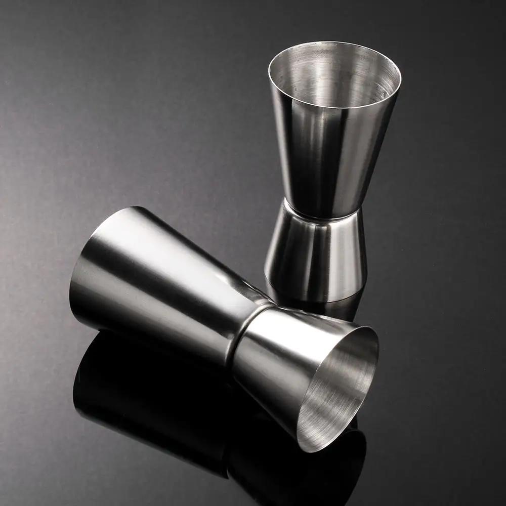 1Pc Measure Cup Double Head Design Stainless Steel Measure Jigger Home & Living Dual Shot Cocktail Mug Kitchen Gadgets