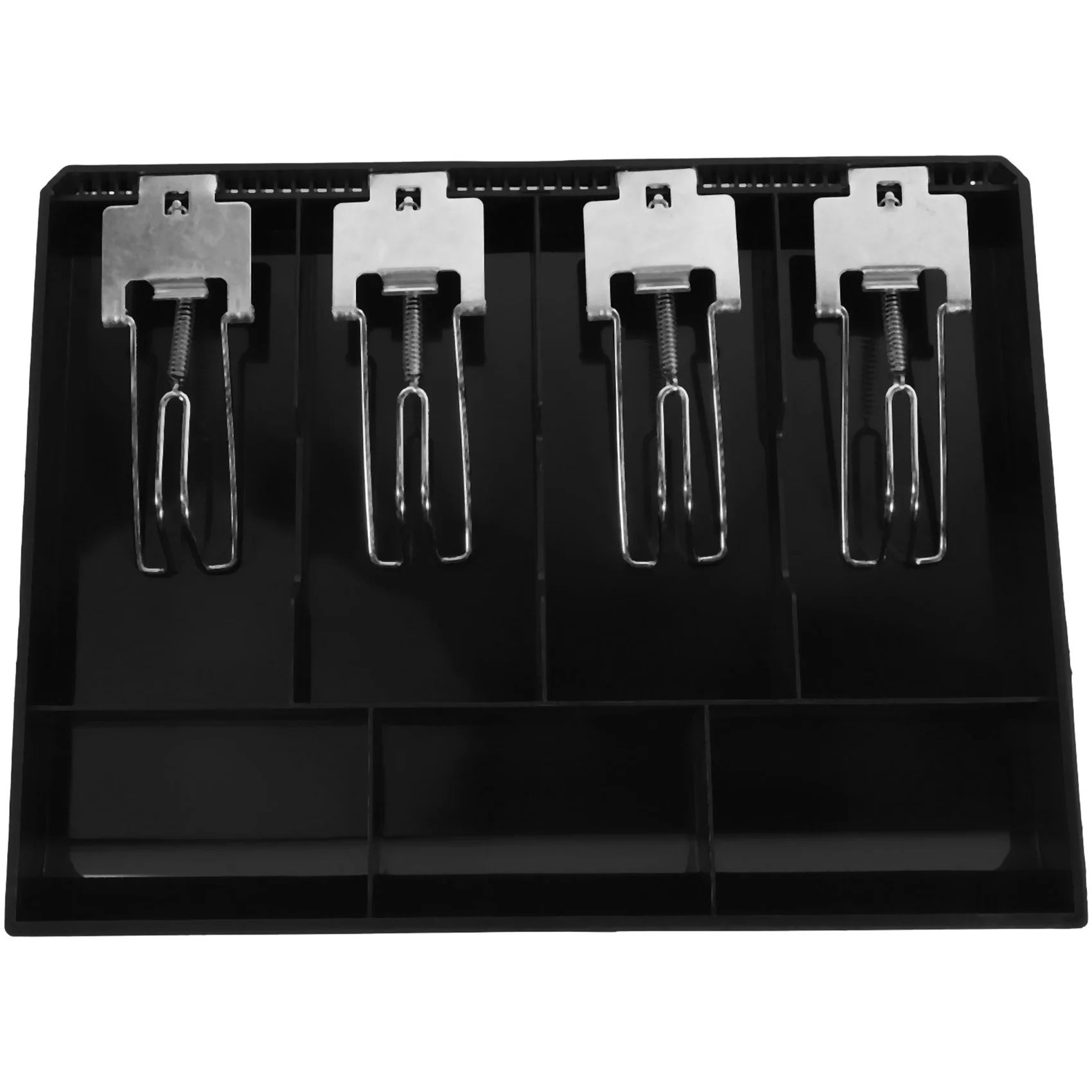 ABAH-2X Hard Case Clip Cash Register Box New Classify Store Cashier Coin Drawer Box Cash Drawer Tray Money Counter Case
