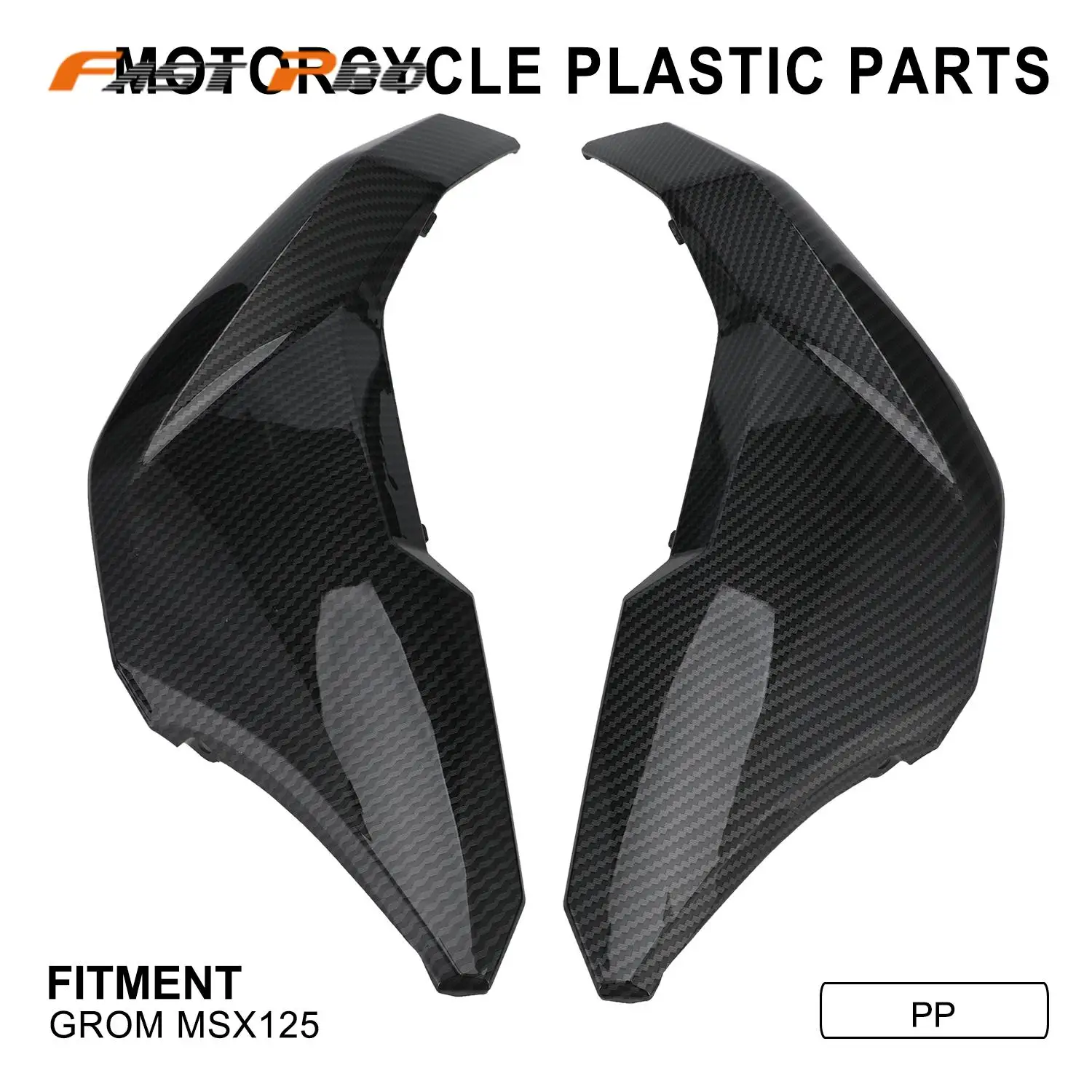 

Front Side Cover Panels Body Cover Frame Case Guard Carbon Fiber PP Plastic For HONDA Grom MSX125 MSX 125 Motorcycle Accessories