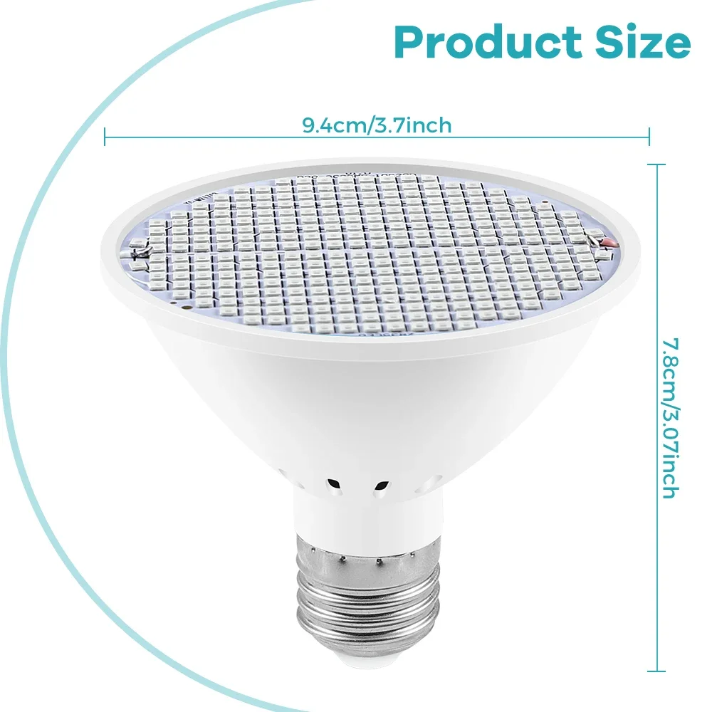 Bombilla LED para cultivo de plantas, E26/E27, espectro completo, 85-265V, flores, hidroponía, tienda de campaña, cultivo de cultivo, bombillas Phytolamp