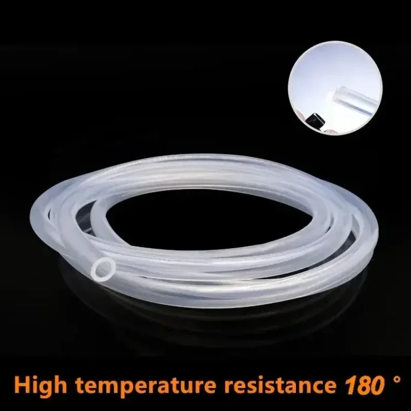 1 Meter Food Grade Clear Transparent Silicone Rubber Hose ID 0.51 2 3 4 5 6 7 8 9 10 mm O.D Flexible Nontoxic Silicone Tube