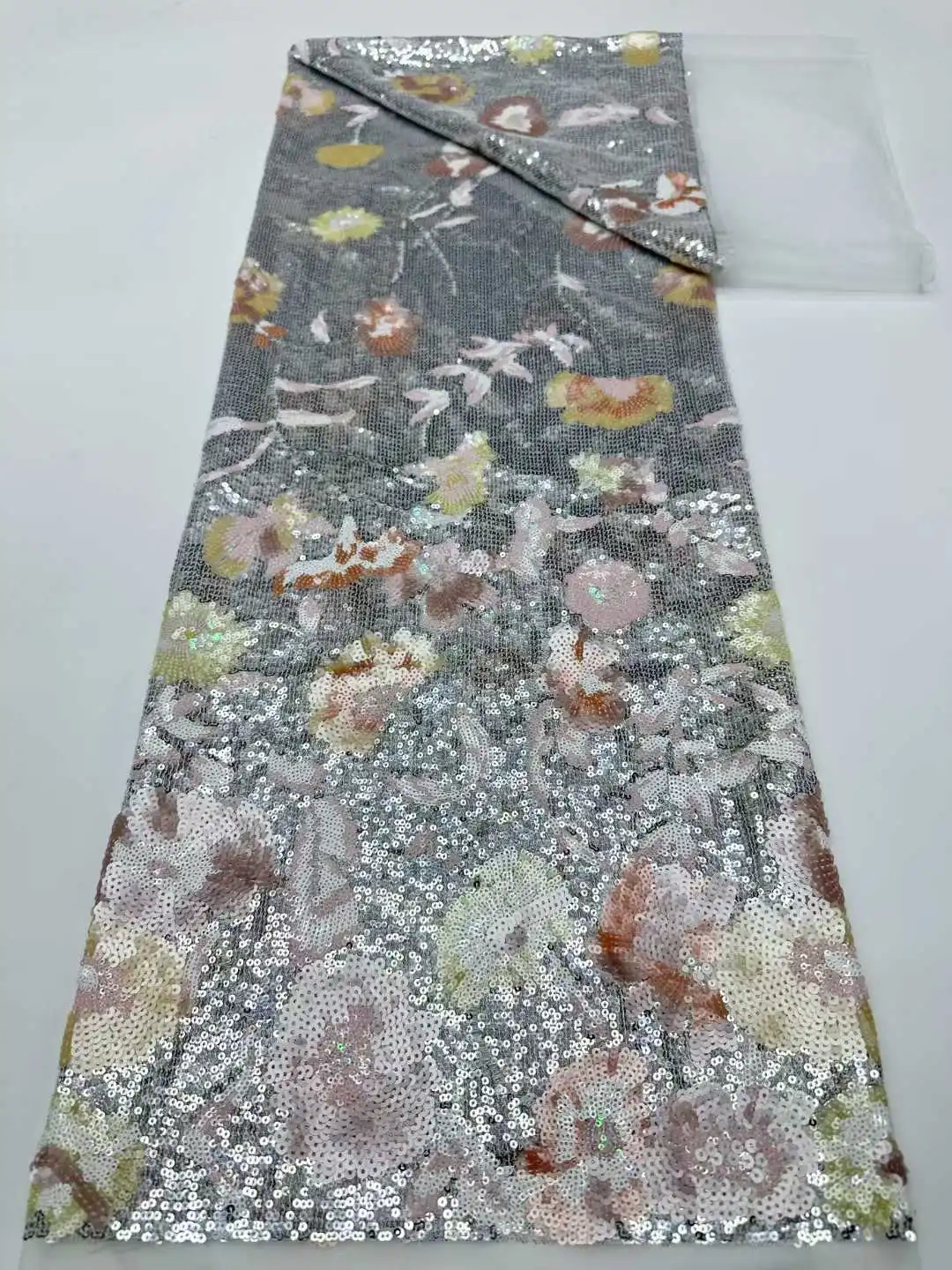 

Африканская кружевная ткань 2026, вышивка блестками, нигерийская свадебная ткань высокого качества, французский тюль, кружевная ткань для шитья платьев